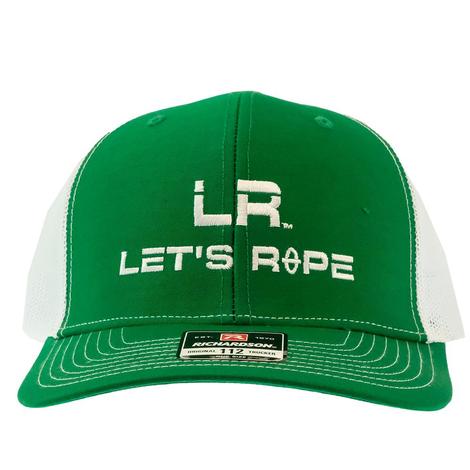 Let's Rope Green and White Meshback Cap